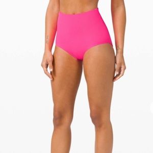 Lululemon Calm Tides High Waist Full Swim Bottoms *Seersucker